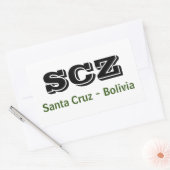 Adesivo SCZ Santa Cruz Bolivia 長方形シール (封筒)