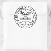 Adesivo Selo de Salomão Goétia ラウンドシール (バッグ)