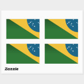 Adesivo Série Brasil - Bandeira 長方形シール (シート)