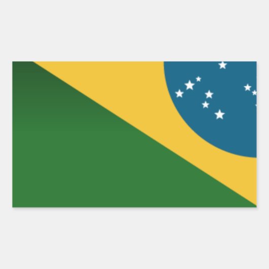 Adesivo Série Brasil - Bandeira 長方形シール (正面)