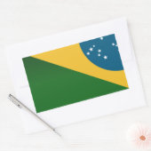 Adesivo Série Brasil - Bandeira 長方形シール (封筒)