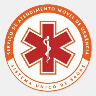 Adesivo símbolo SAMU 192 ラウンドシール