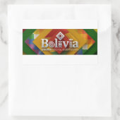 Adesivo unidos hacia el bicentenario 長方形シール (バッグ)