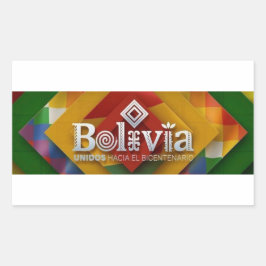 Adesivo unidos hacia el bicentenario 長方形シール