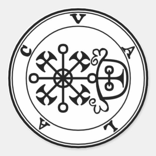 Adesivo Valac Goétia ラウンドシール (正面)