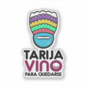 Adesivo vino para quedarse シール (正面)