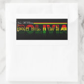 Adesivo Viva mi patria Bolivia 長方形シール (バッグ)