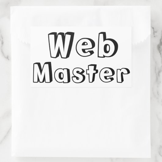 Adesivo WebMaster 長方形シール (バッグ)