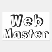 Adesivo WebMaster 長方形シール (正面)