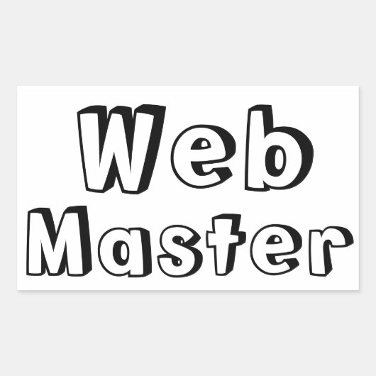 Adesivo WebMaster 長方形シール (正面)