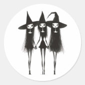 adesivos bruxas ラウンドシール (正面)
