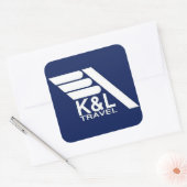 adesivos K&L旅行 スクエアシール (封筒)