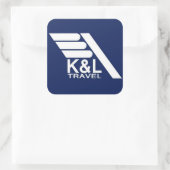 adesivos K&L旅行 スクエアシール (バッグ)
