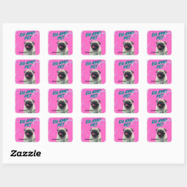 Adesivos Quadrados Pet Rosa スクエアシール