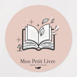 Adesivos redondos Mon Petit Livre ラベル