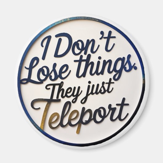 ADHDおもしろいマグネット – 神経発散性ユーモア， 予測できな マグネット (正面)