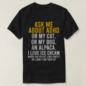 ADHDおもしろい自閉症頼心の健康意識について Tシャツ (デザイン正面)