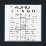 ADHDおもしろい マグネット<br><div class="desc">ADHDは神経·行動障害で、その患者だけでなく、両親や親兄弟姉妹や祖父母の家族を含む家族全体に影響を与える。
家族が支え、理解し、愛情を持つ能力の限界をテストします。</div>