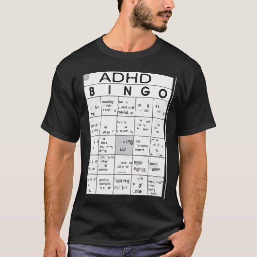 ADHDおもしろい Tシャツ (正面)