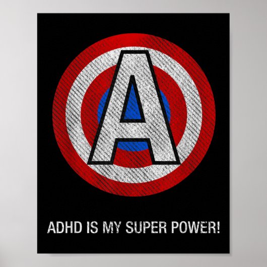 Adhdすごい電やる気を起こさせる力自尊心&amp; Aw ポスター (正面)