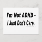 ADHDではない ポストカード (正面)