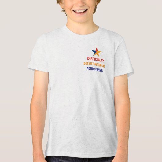 ADHDで盛り上がる*難しいほど私を定義しない» トライブレンドTシャツ (正面)
