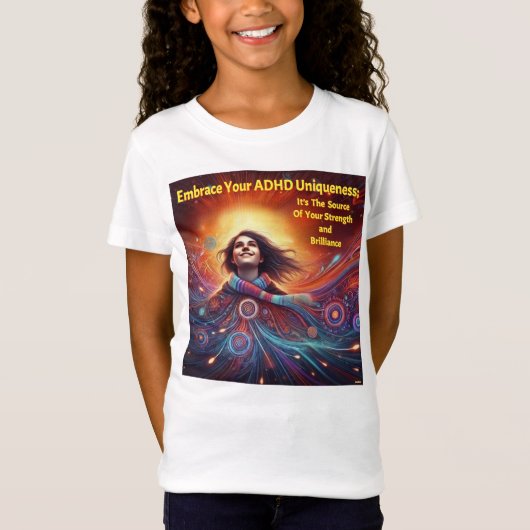 ADHDで盛り上がる*ADHDの独自性を取り入れる» Tシャツ (正面)