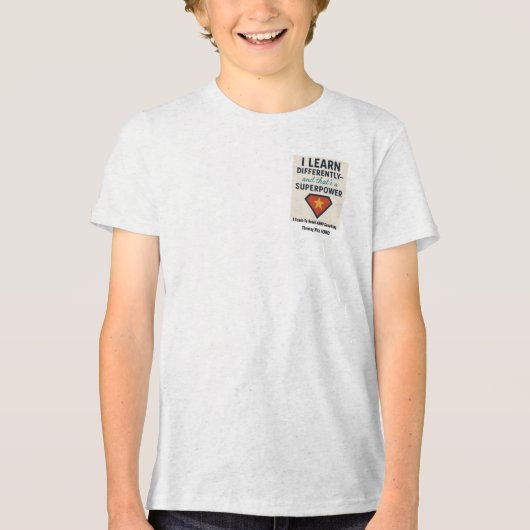 ADHDで繁栄する*私は異な学る トライブレンドTシャツ (正面)