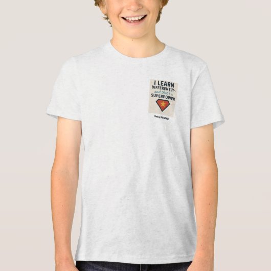 ADHDで繁栄する*私は異な学る トライブレンドTシャツ (正面)