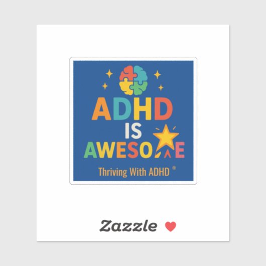 ADHDで繁栄* ADHD 素晴らし シール (シート)