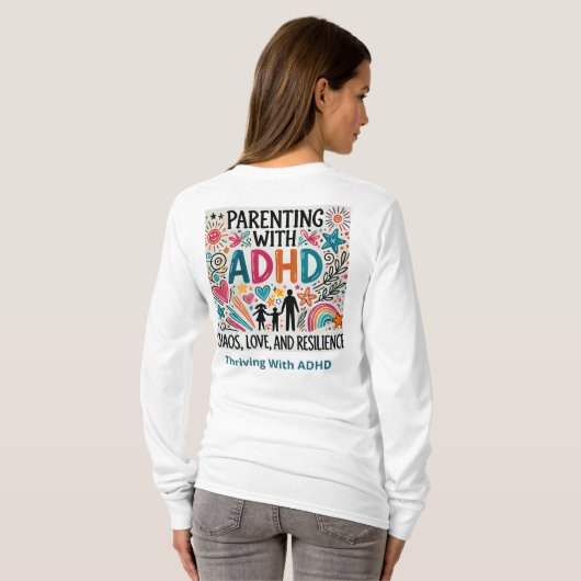 ADHDで繁栄 Tシャツ (裏面フル)