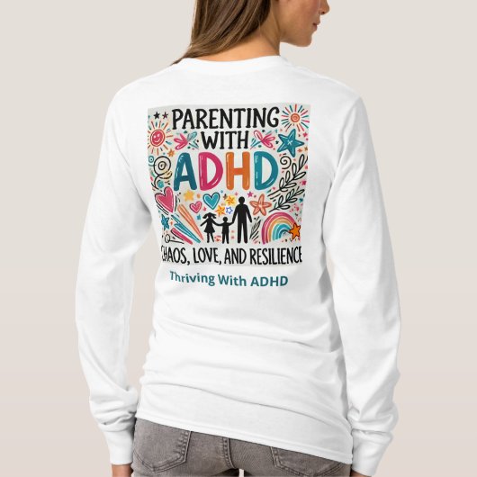ADHDで繁栄 Tシャツ (裏面)