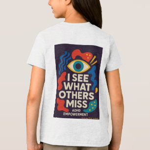 ADHDとともに輝く * 私には他人の見えないものが見える トライブレンドTシャツ