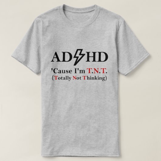ADHDとロックの音楽。 Tシャツ (デザイン正面)