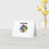 ADHDについて聞いて カード (黄色い花)