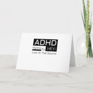 ADHDのハイウェーのちょっと一見の人のadhdの認識度 カード