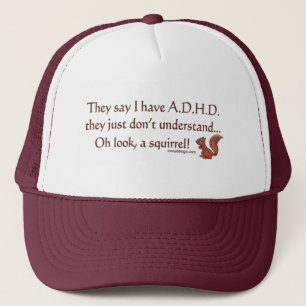 ADHDのリスのユーモア キャップ