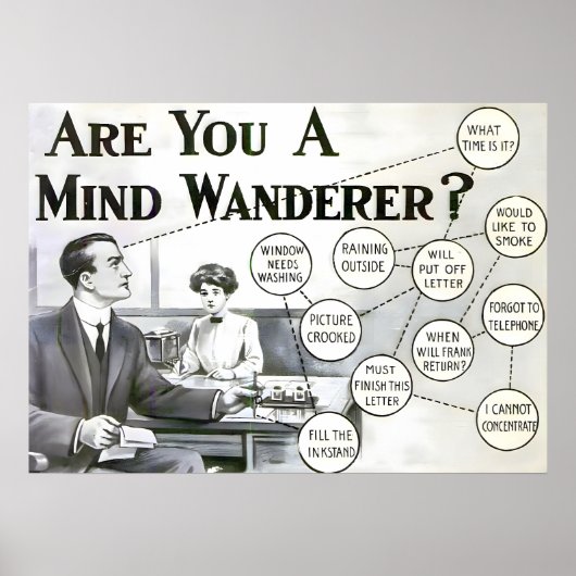 ADHDの広告ポスター |ヴィンテージ広告 | ポスター (正面)