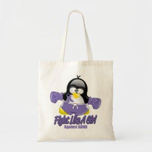 ADHDの戦いのペンギン トートバッグ