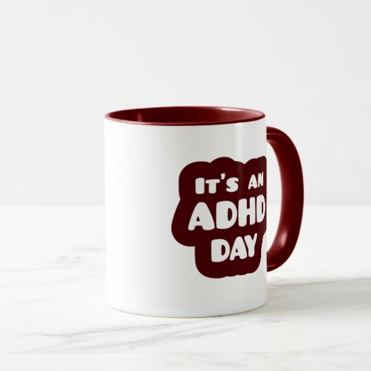 ADHDの日だ マグカップ (正面右)