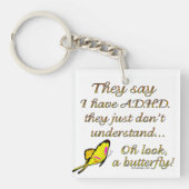 ADHDの蝶 キーホルダー (正面)