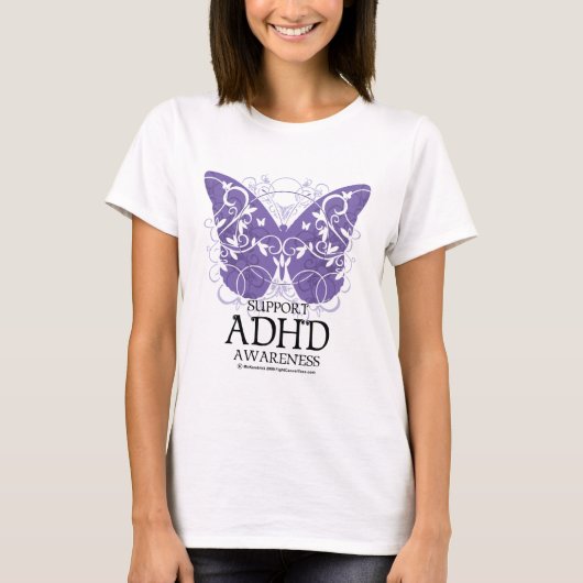 ADHDの蝶 Tシャツ (正面)