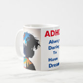 ADHDの輝き コーヒーマグカップ (正面左)