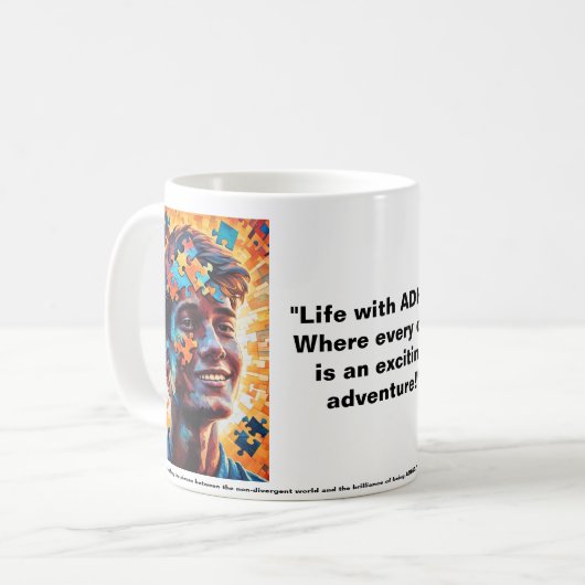 ADHDの輝き コーヒーマグカップ (正面左)