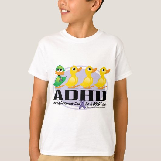 ADHDの醜いアヒルの子 Tシャツ (正面)