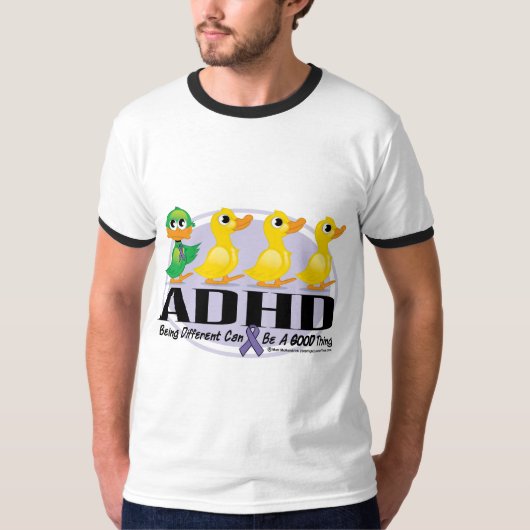 ADHDの醜いアヒルの子 Tシャツ (正面)