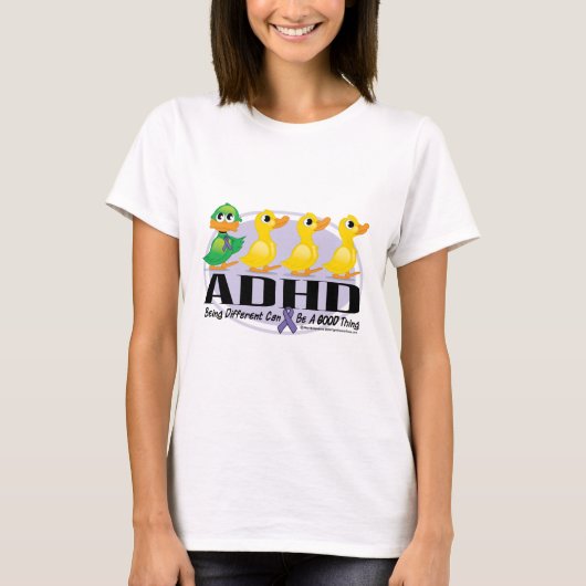ADHDの醜いアヒルの子 Tシャツ (正面)