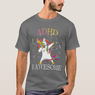 ADHDはユニコーン素晴らしダッピング Tシャツ