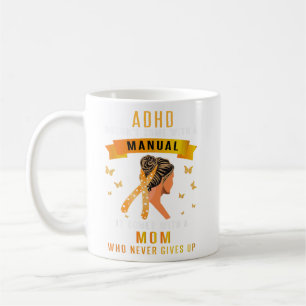 ADHDは手動で来Messy Bun Mom ADHDを使用しない コーヒーマグカップ