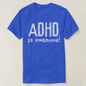 ADHDは白素晴らし文字2021ギフトおもしろい Tシャツ (デザイン正面)